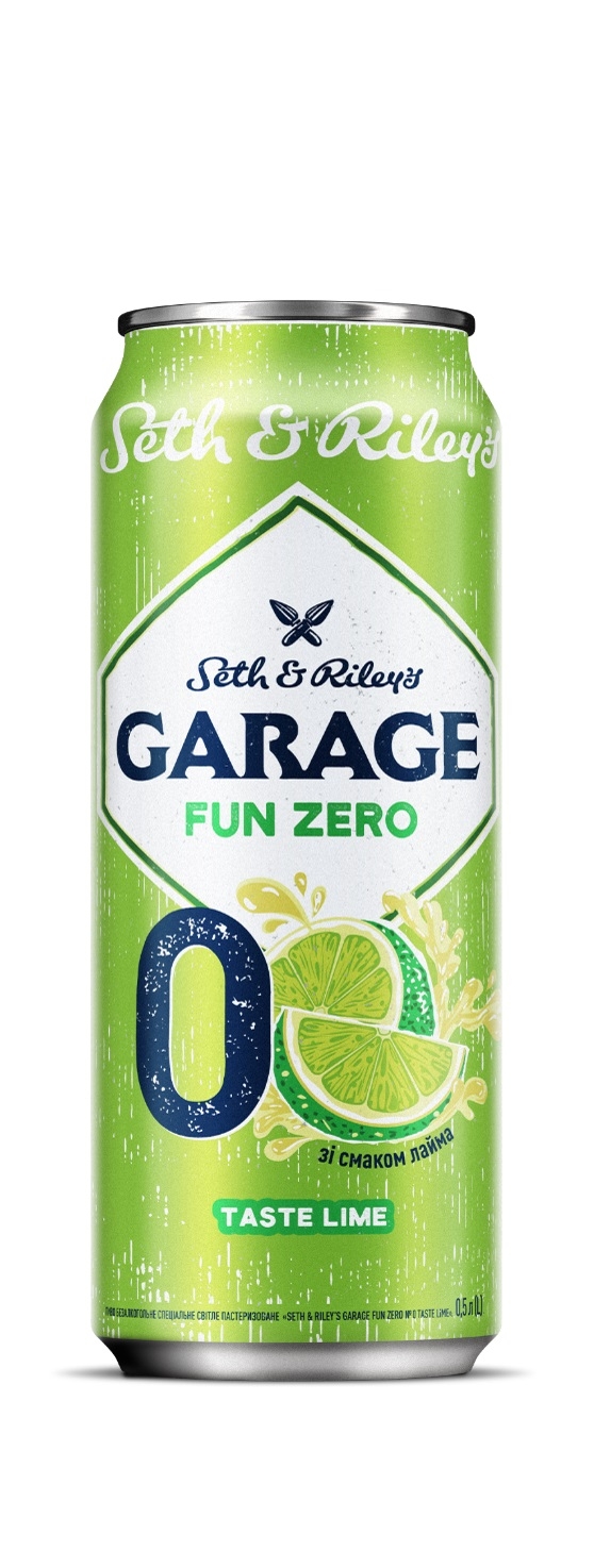 Пиво Garage 0,5л Лайм 0,5% ж/б б/а