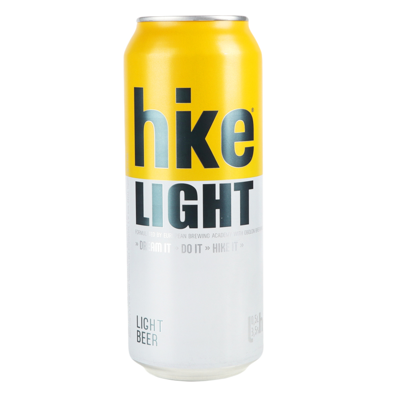 Пиво Hike 0,5л Лайт Світле 3,5% з/б