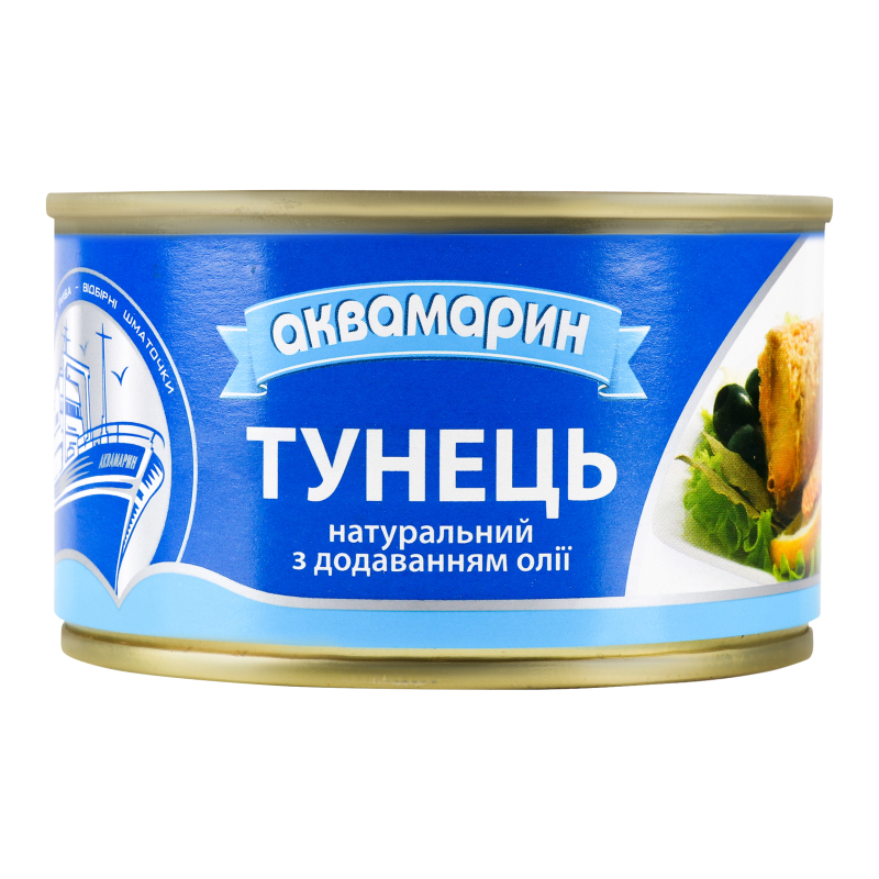 Консерва Аквамарин 230г Тунець з д/олії