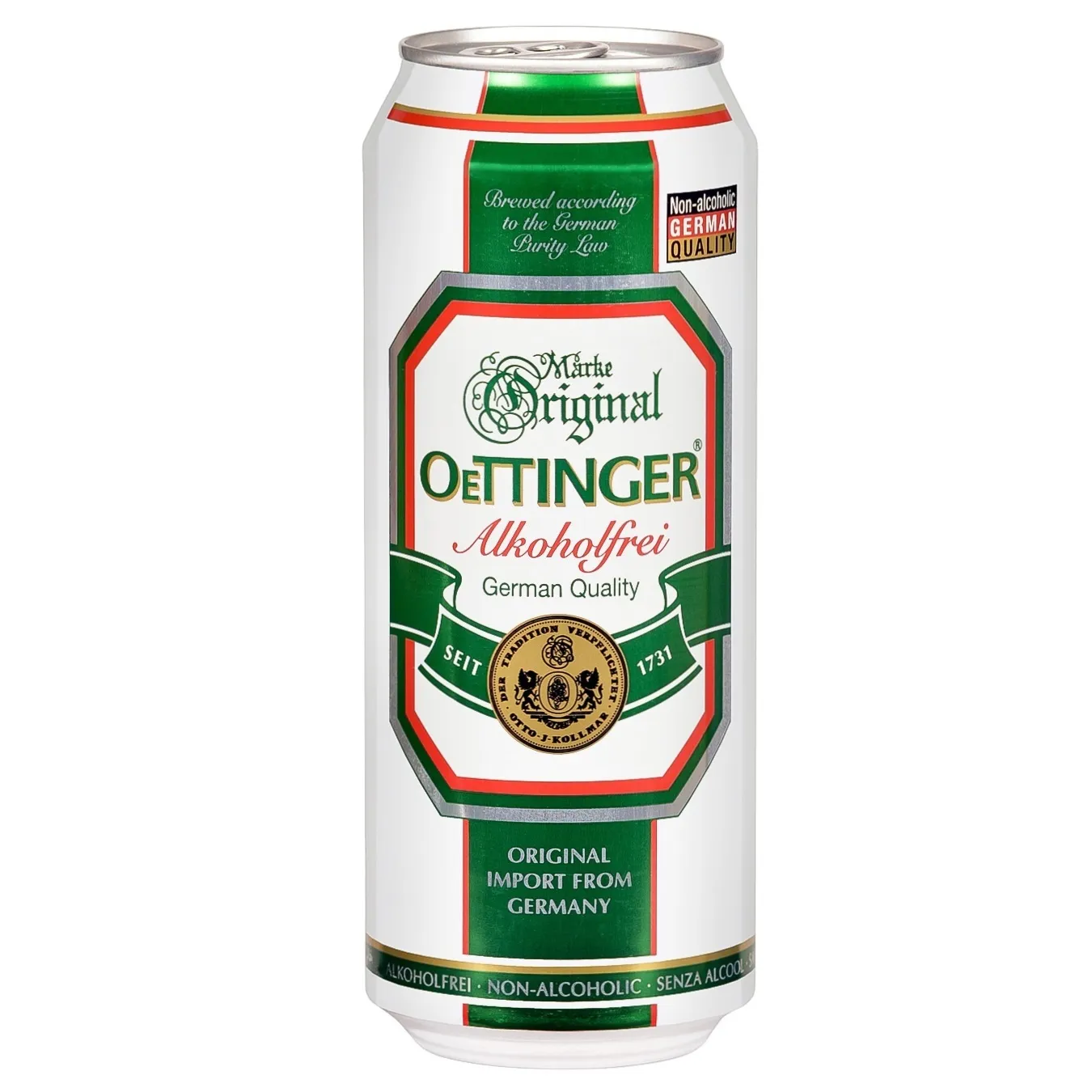Пиво Oettinger 0,5л Alkoholfrei 0%б/аж/б
