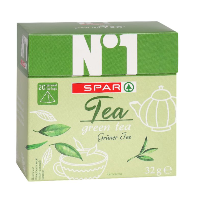 Чай SPAR №1 зелений 20*1,6г
