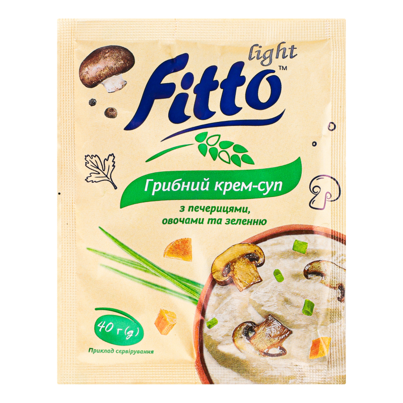 Крем-суп Fitto light 40г Грибний овочі