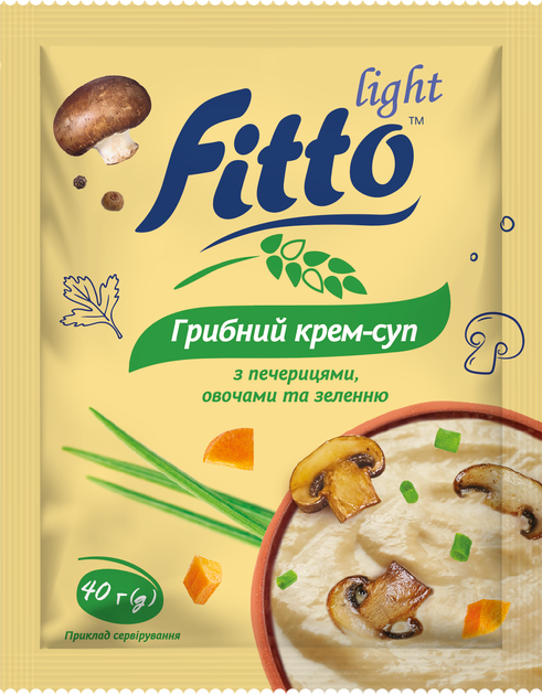 Крем-суп Fitto light 40г Грибний овочі