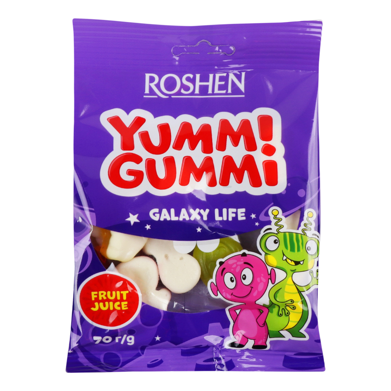 Цукерки ROSHEN 70г Yummi Gummi GalaxyLif