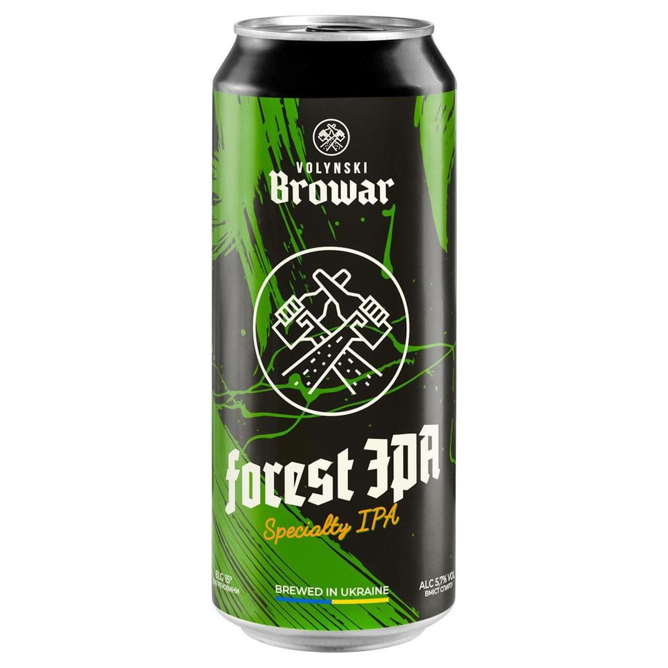 Пиво Волинський Бровар 0,5л Forest Ipa с