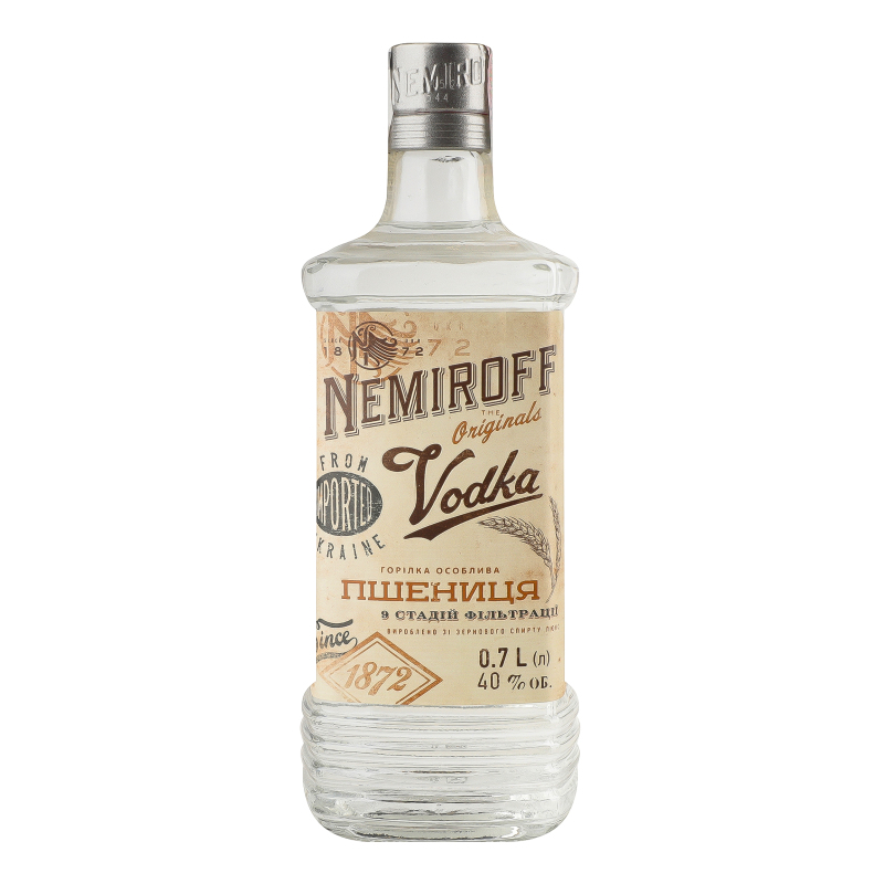 Горілка Nemiroff 0,7л Пшен укр Штоф 40%