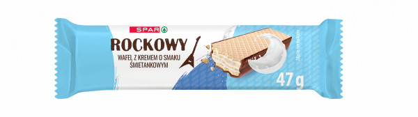 Вафлі SPAR 47г Rock Solo шоколадні вершк