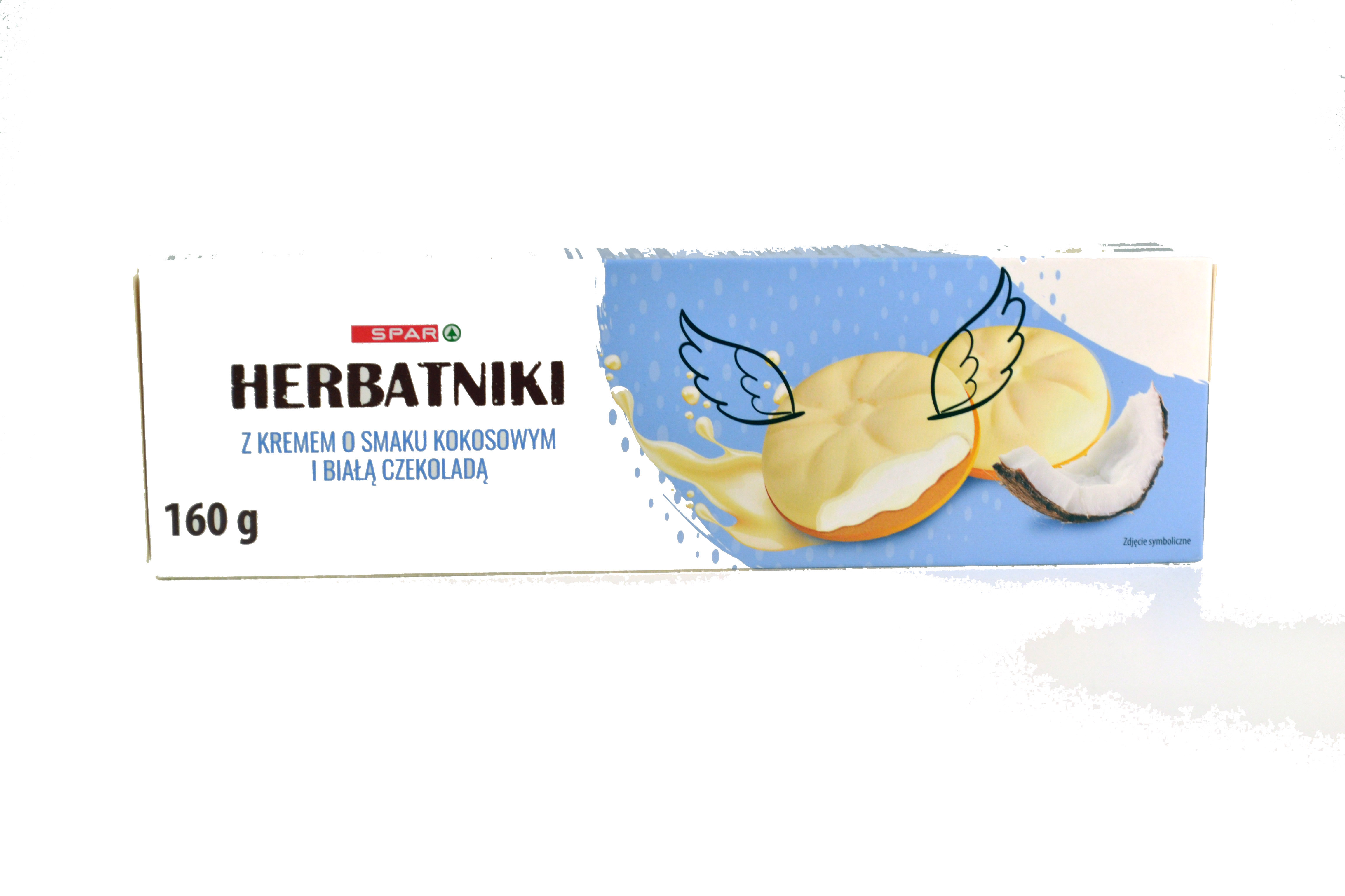 Печиво SPAR 160г ORA з кокосовим кремом