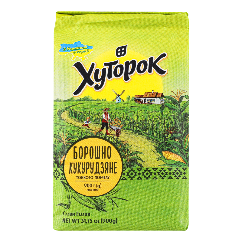 Борошно Хуторок 900г Кукурудзяне