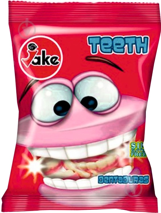 Цукерки жув Jake 100г Teeth