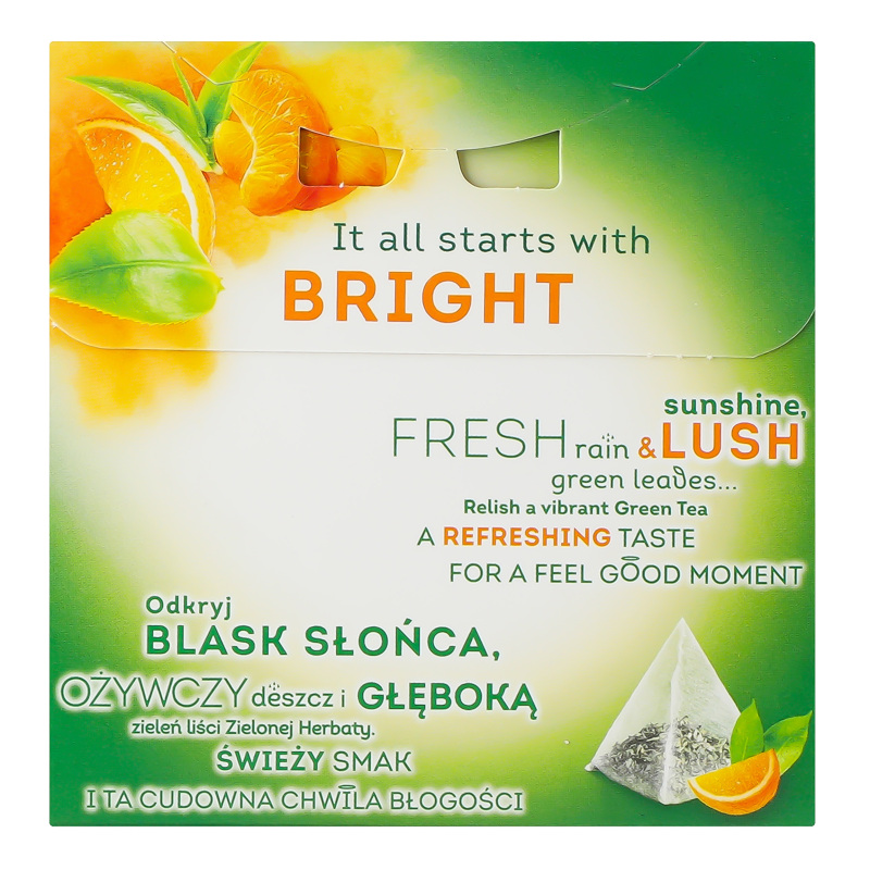 Чай Lipton 20шт*1,8г зел Мандарин-апельс