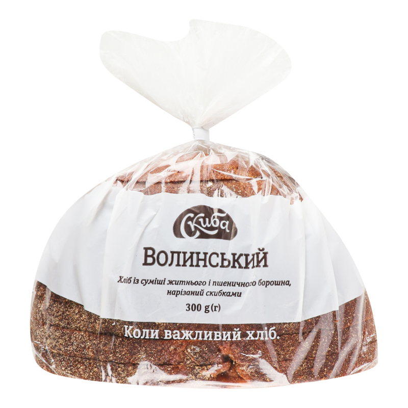 Хліб Скиба 300г Волинський різ ж-п
