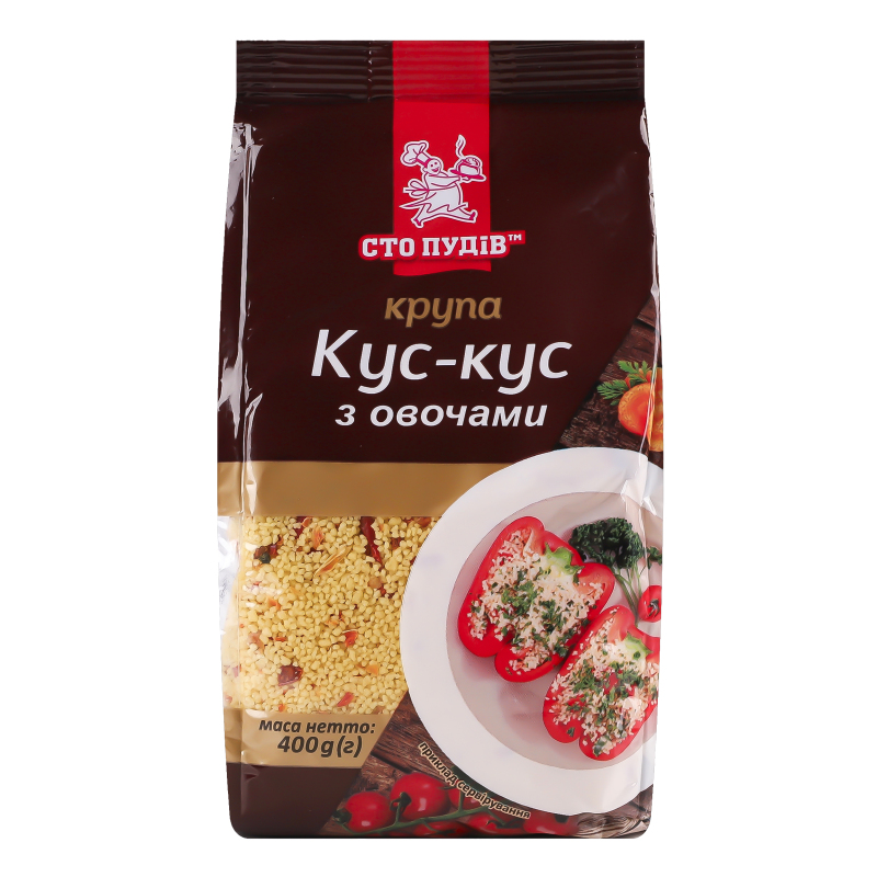 Крупа Сто Пудов 400г Кус-кус з овочами