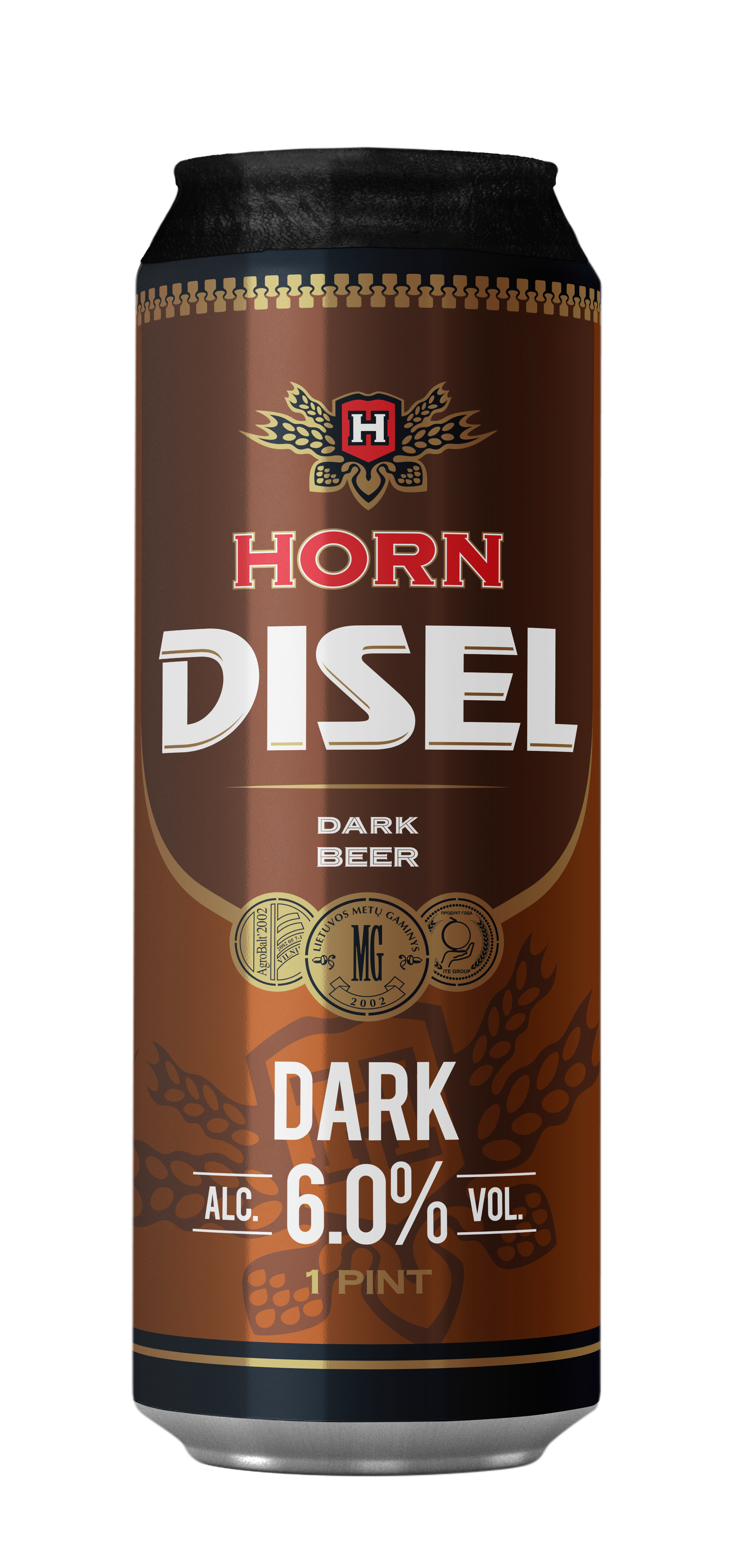 Пиво Horn Disel 0,568л Dark 6% ж/б