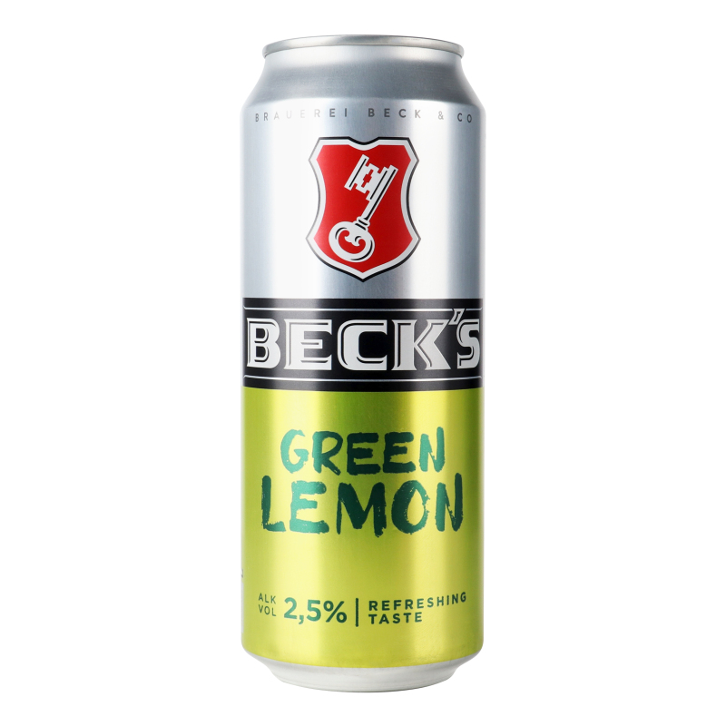 Пиво BECK S 0,5л Green lemon 2,5%
