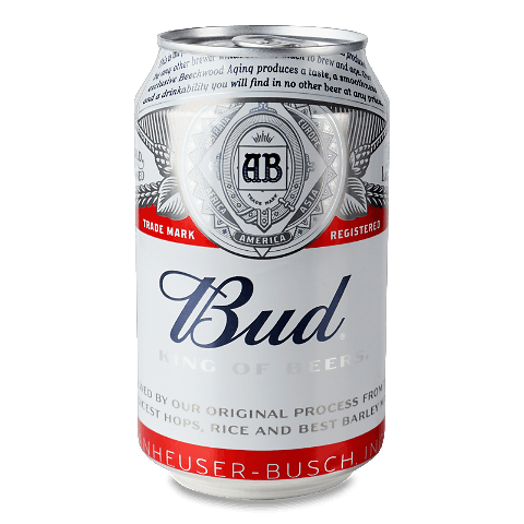 Пиво Bud 0,33л CAN 5% ж/б
