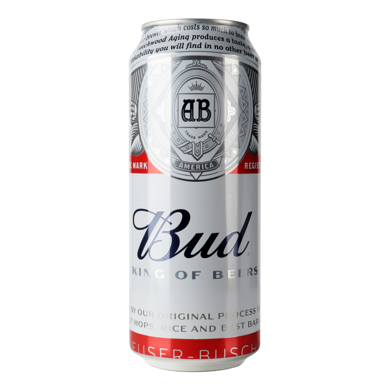 Пиво Bud 0,5л CAN 5%