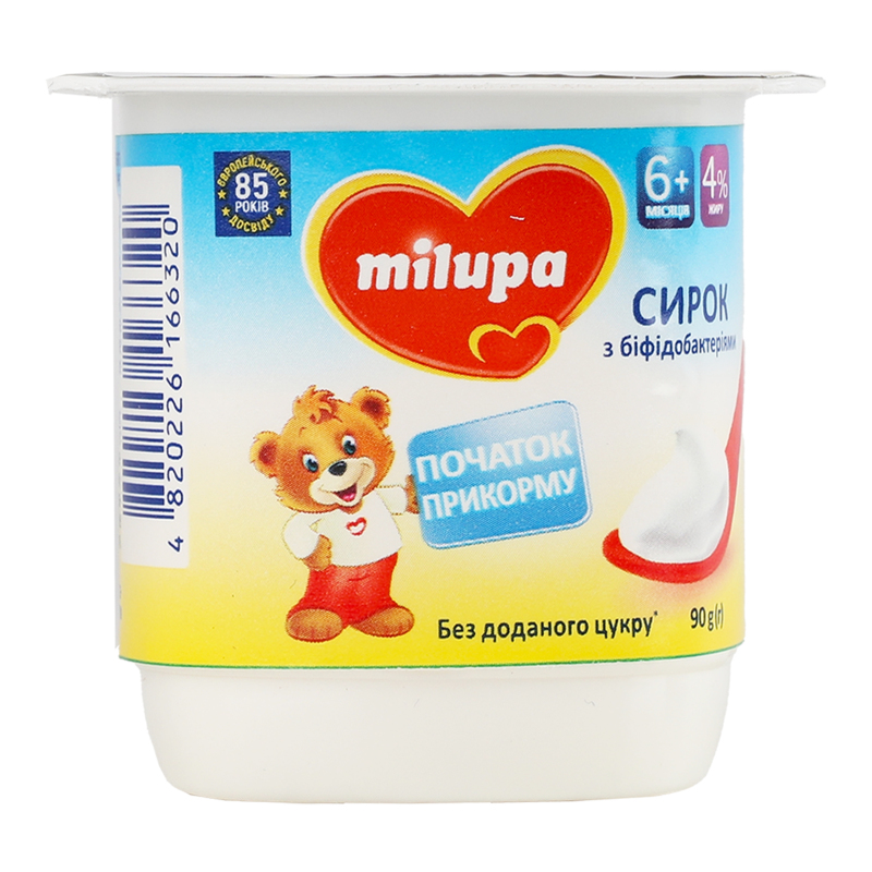 Сирок Milupa 4% 90г Натуральний ст