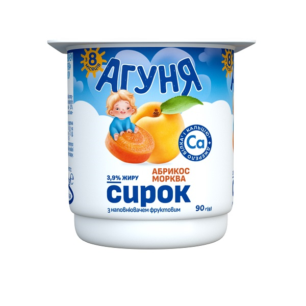 Сир Агуня 3,9% 90г Абрикос-морква