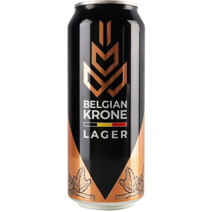 Пиво Belgian Krone 0,5л Lager 5,4% ж/б