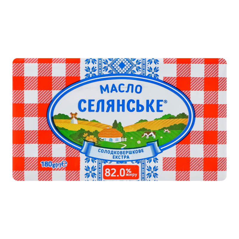 Масло Селянське 180г 82% солодков екст