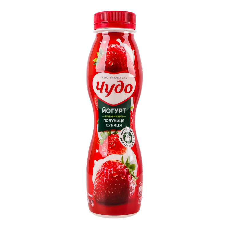 Йогурт Чудо 2,5% 260г Полуниця-суниця пл