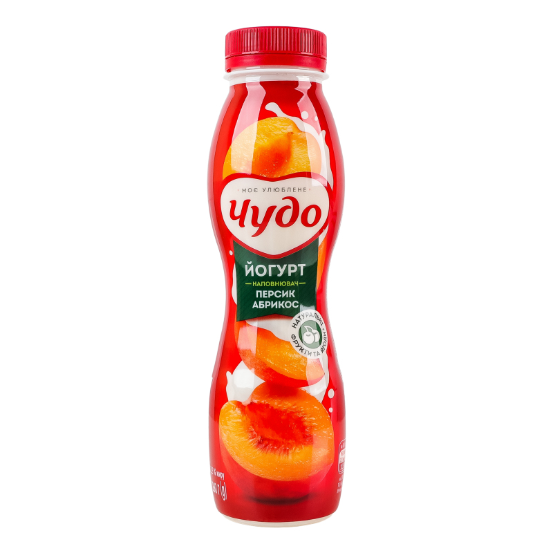 Йогурт Чудо 2,5% 260г Персик-абрикос пл