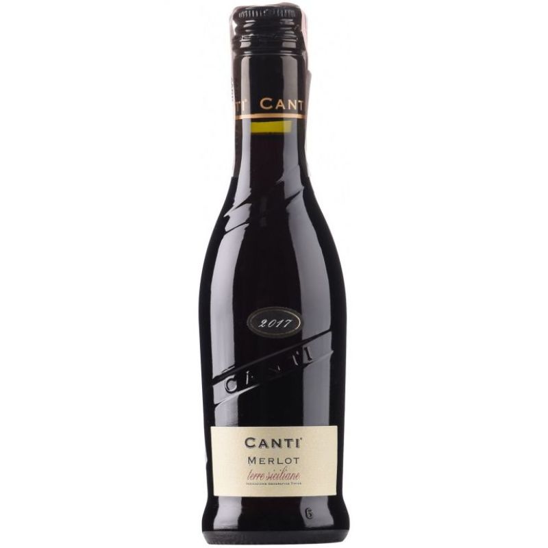 Вино Canti 0,25л MerlotSicilian ч с 13%