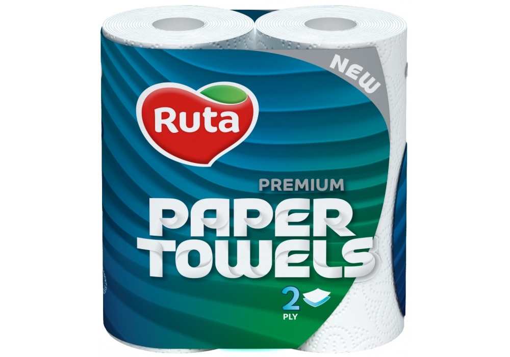 Рушники паперові Ruta 2шт білі преміум