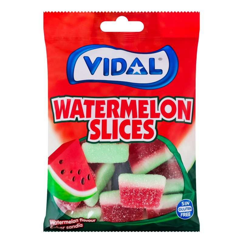 Цукерки жув Vidal 90г Кавунові слайси