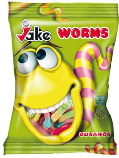 Цукерки жув Jake 100г Worms