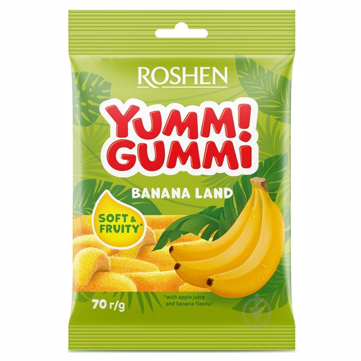 Цукерки ROSHEN 70г YummiGummi Banana