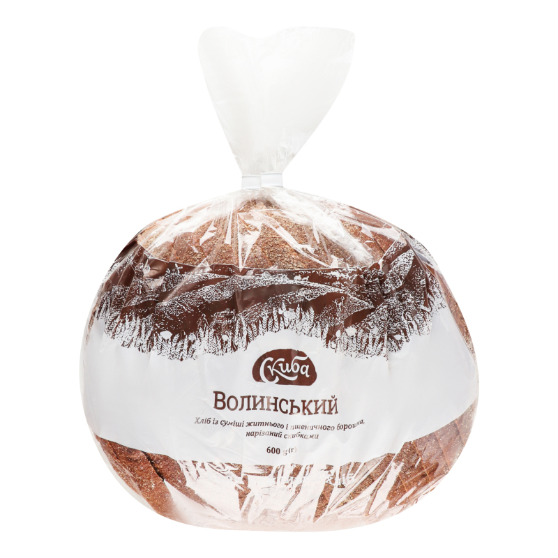 Хліб Скиба 600г Волинський різ ж-п