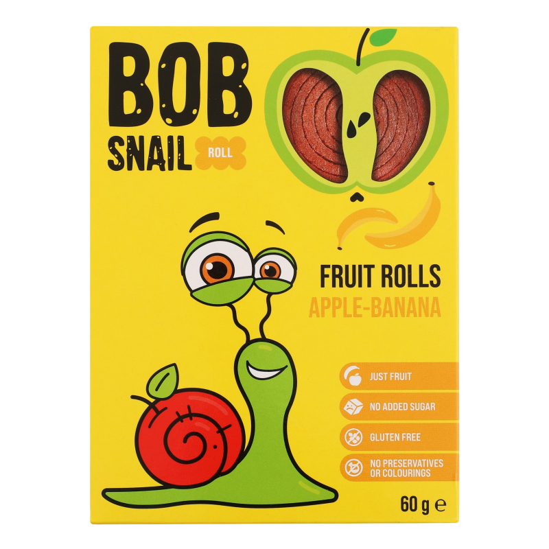 Цукерки Равлик Боб 60г Яблуко-банан
