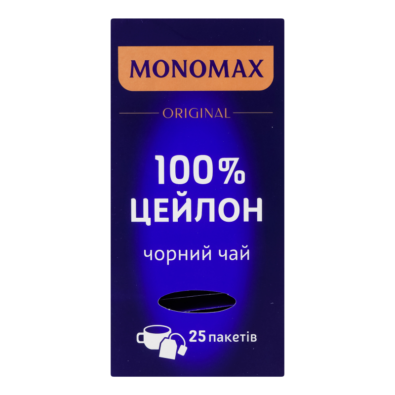 Чай Мономах чорн 25шт*2г 100% Цейлон ф/п