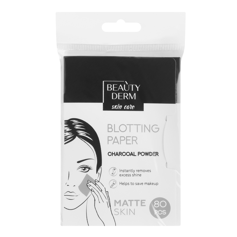 Серветки косм BeautyDerm 20мл з вугільн