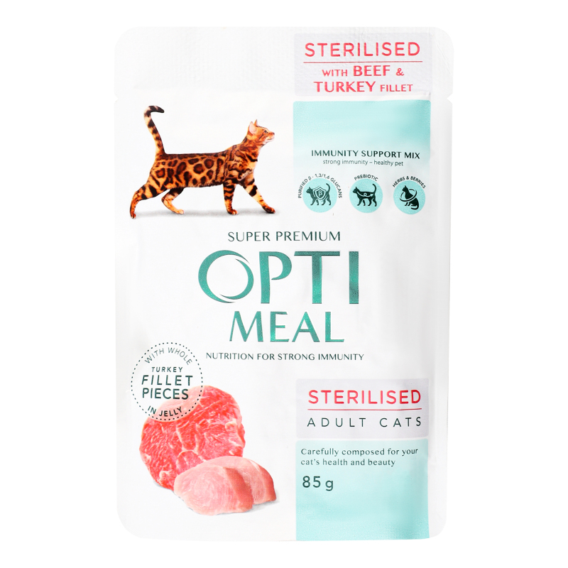 Корм Opti Meal 85г дк стерил ялович інд