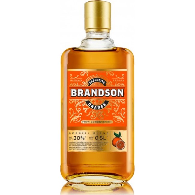 Напій алк Brandson 0,5л Вибух Апельс 30%