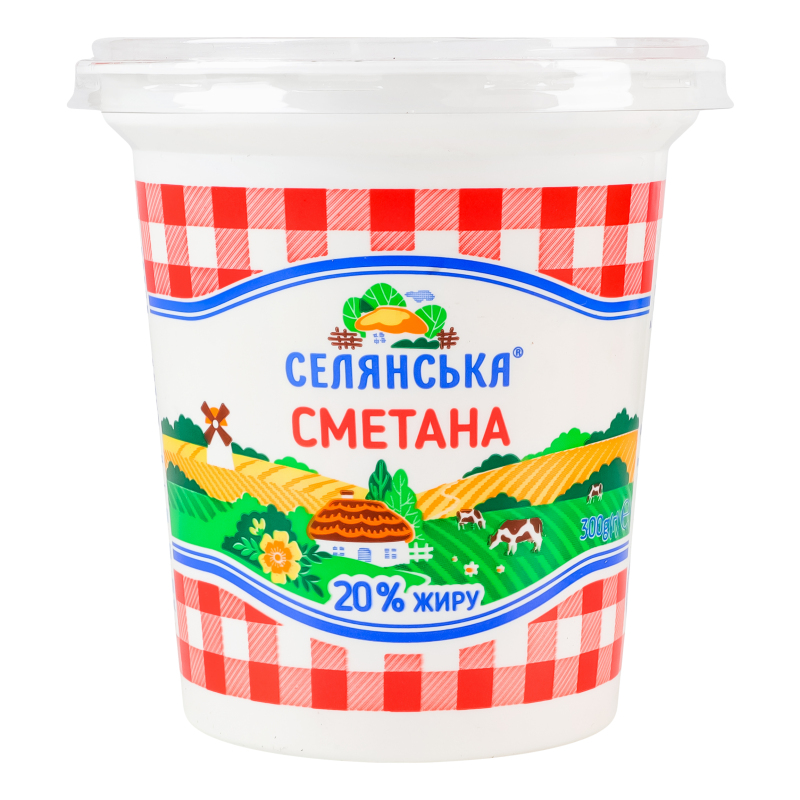 Сметана Селянська 20% 300г