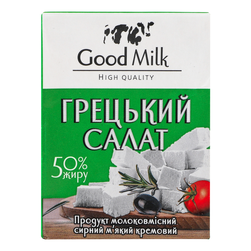 Продукт сирн GoodMilk 50%200г Грецький с