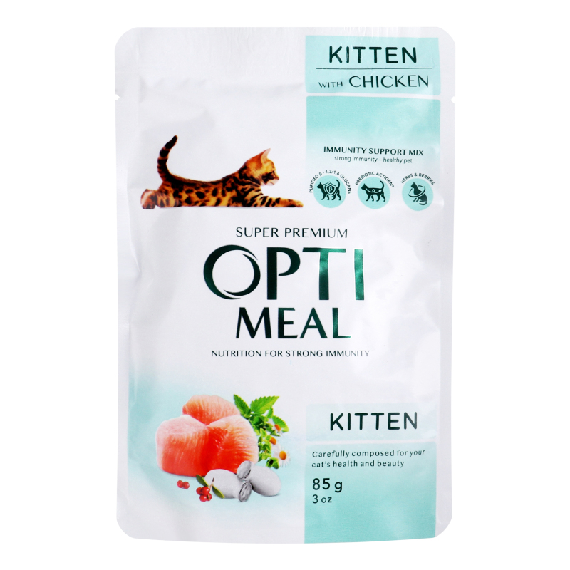 Корм Optimeal дк 4*85г Курка