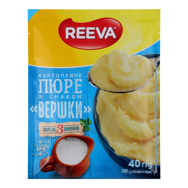 Шв харч Reeva пюре 40г Вершки