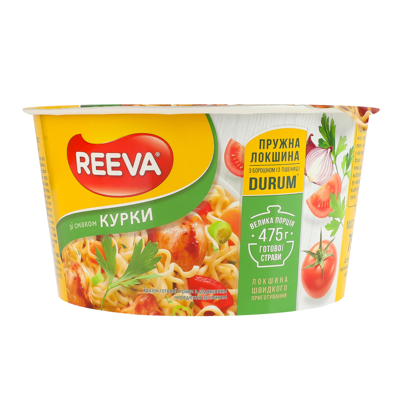 Швид харч Reeva 75г Локшина смак курки