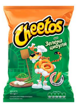 Палички кукурудз Cheetos 55г Зел цибуля