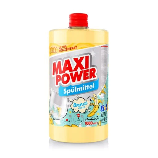 Засіб д/посуду MAXI POWER 1л Банан запас