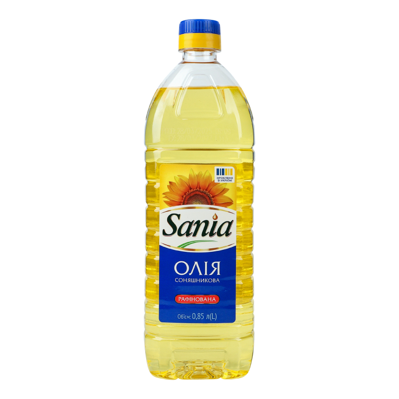 Олія Sania 850мл соняш рафін