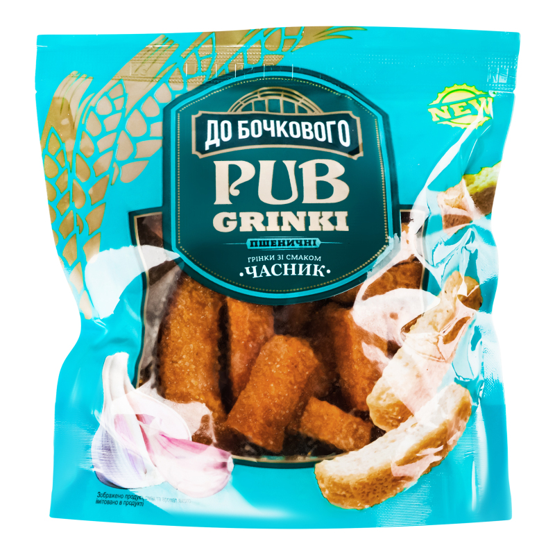 Грінки До Бочкового 130г жт-пш Часник