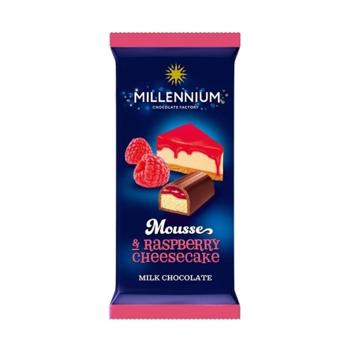 Шоколад Millenniu 95г Mousse мол малина