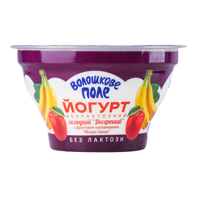 Йогурт ВолошковеПоле 140г Яблуко-бан б/л