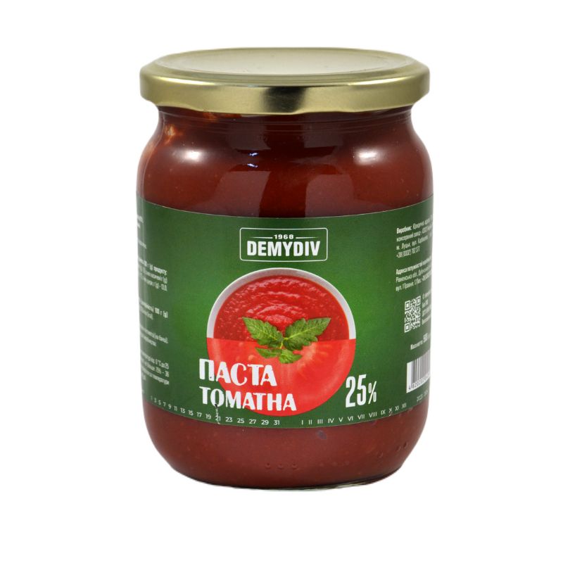 Паста томатна DEMYDIV 25% 0,5л